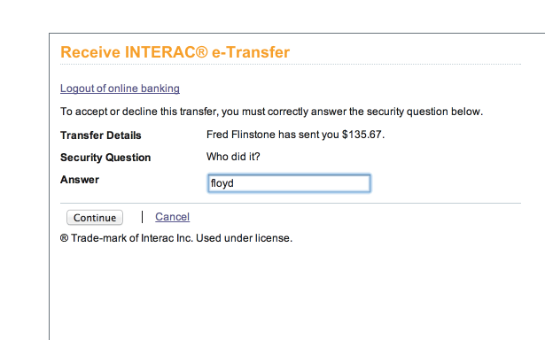 Depositing Interac e-Transfer 4