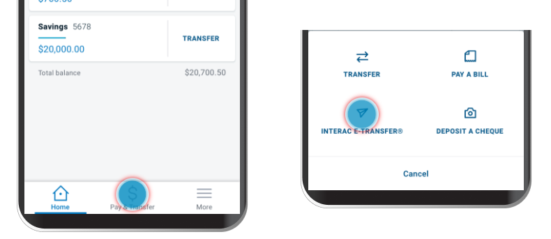 Sending Interac e-Transfer 1