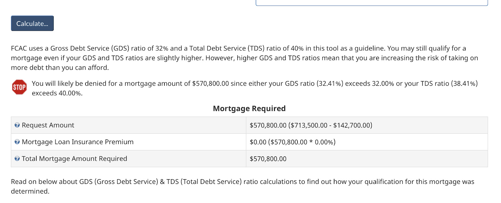 Example Of Mortgage Stress Test Online Calculator