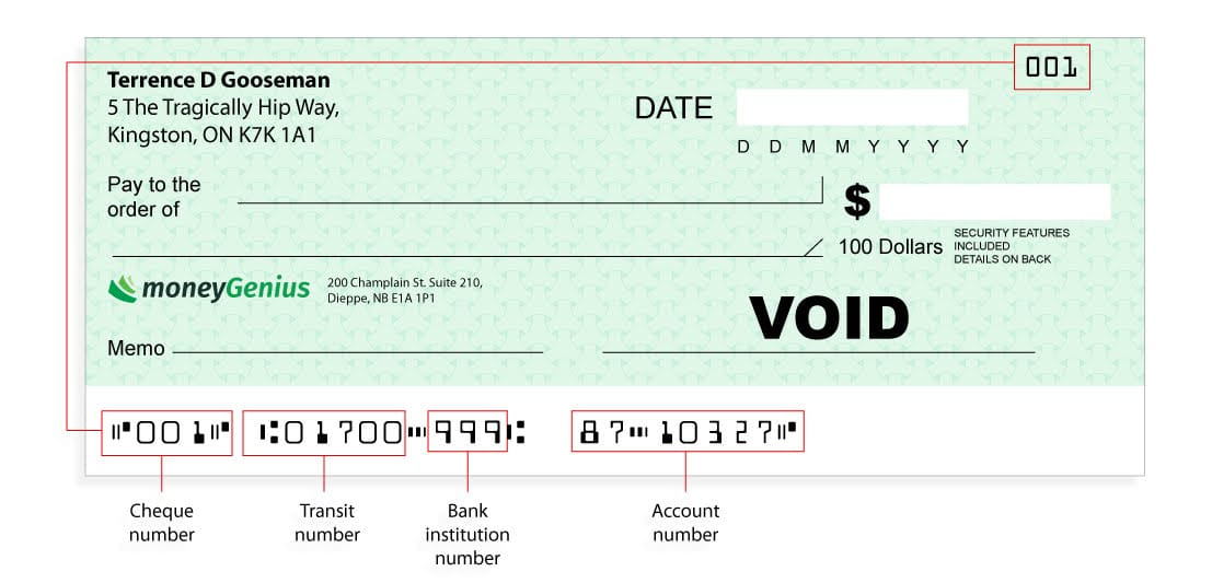 How To Read A Cheque Example