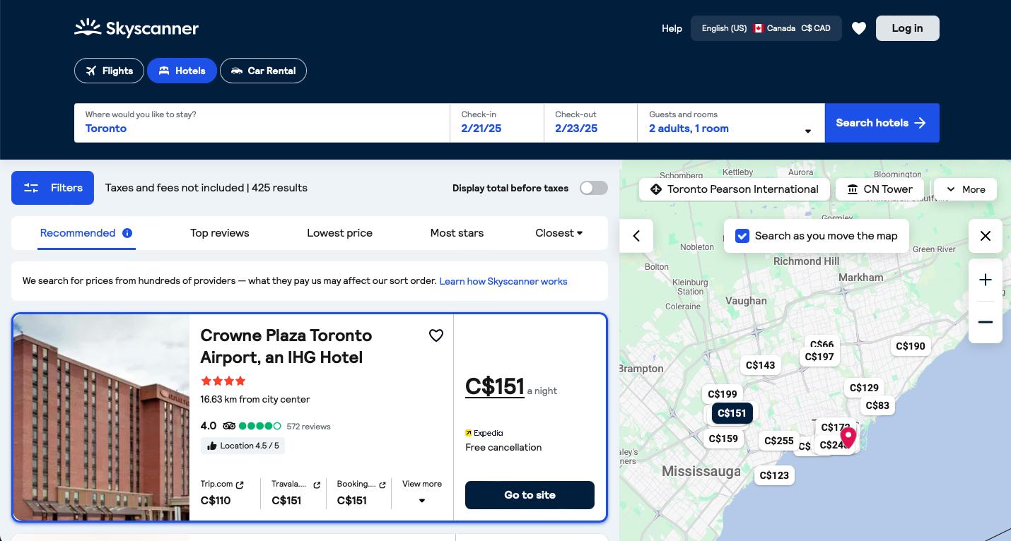 Skyscanner vs Trivago