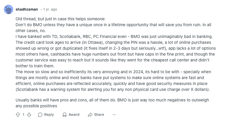 Reddit User Complains All Banks Are Bad