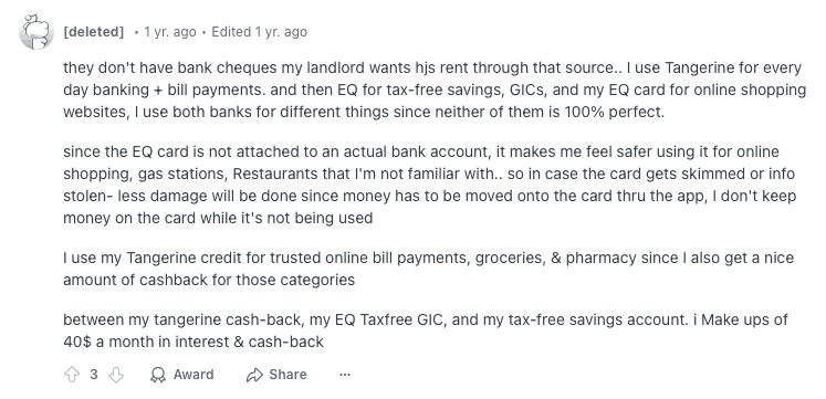 EQ Card Isn't A True Debit Card