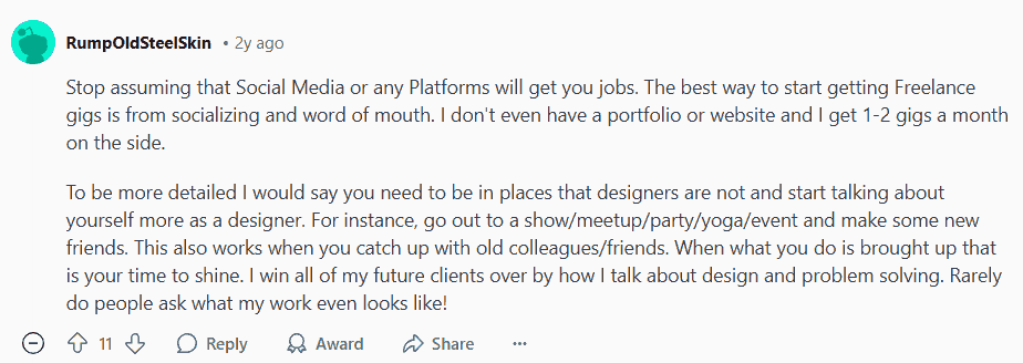 Reddit User Recommends How To Find Freelance Graphic Design Work