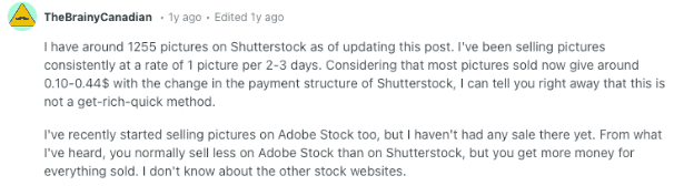Reddit Freelancer Recommends Shutterstock And Adobe Stock