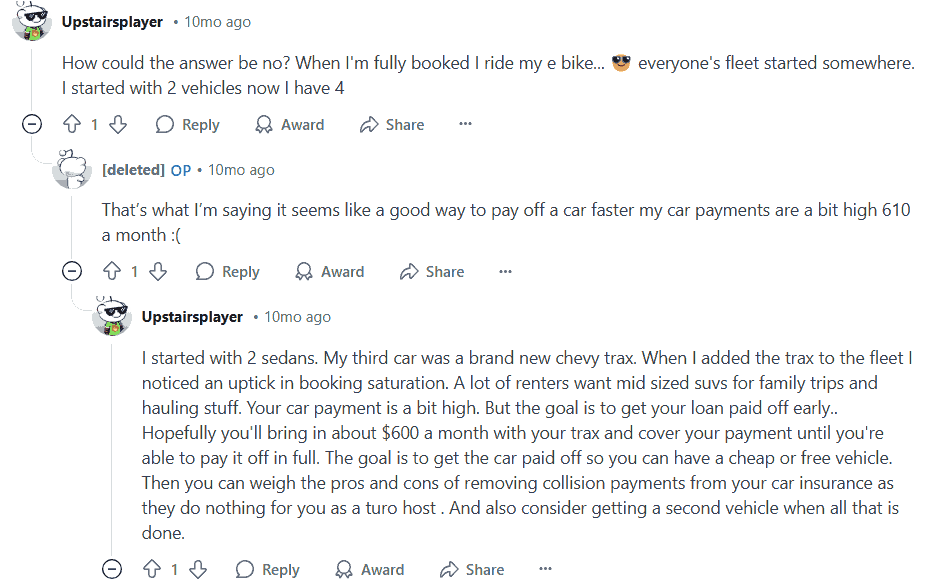 Reddit Users Discuss Listing Cars With Turo