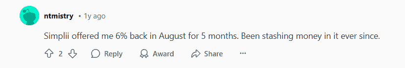 User Discusses Promo Offer From Simplii