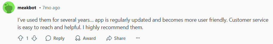 User Likes Tangerine App