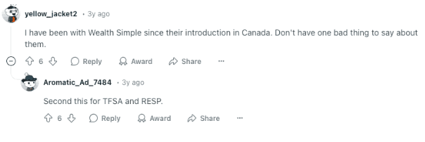 Reddit Users Recommend Wealthsimple