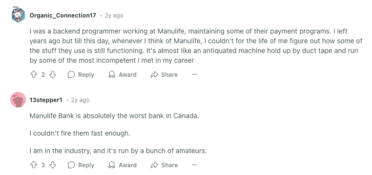 Former Manulife Employee Says Its Tech Is Outdated